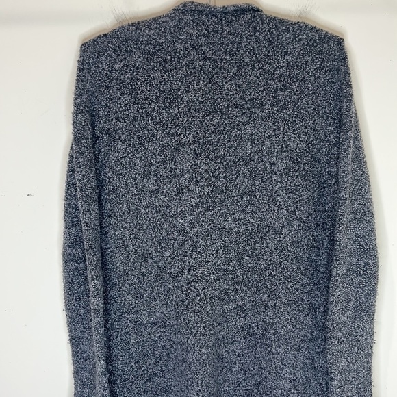 EILEEN FISHER Charcoal Gray Wool Cashmere Blend Nubby Cardigan Sweater Size M - Picture 11 of 16